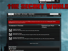 Tablet Screenshot of forums-fr.thesecretworld.com