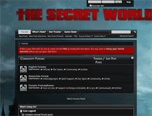 Tablet Screenshot of forums.thesecretworld.com
